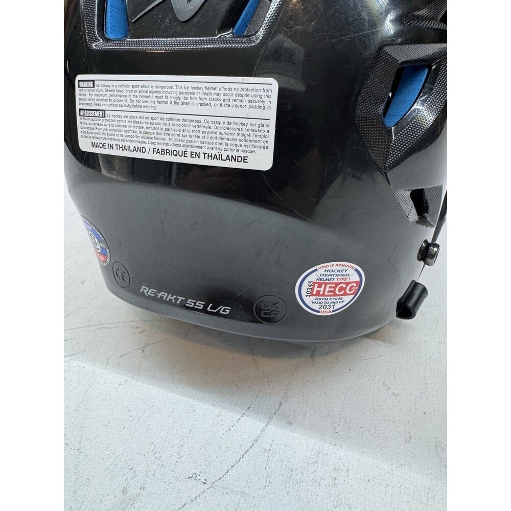 Bauer RE-AKT 55 Hockey Senior Helmet Black Size Large - No Face Mask Helmet Only - Picture 5 of 7